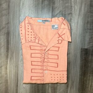 Lorenzino Linen Short Sleeve Button Down - 2XL